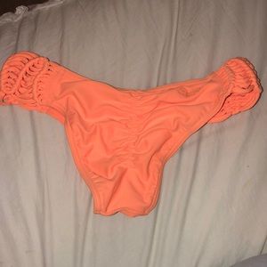 bright orange bikini bottoms